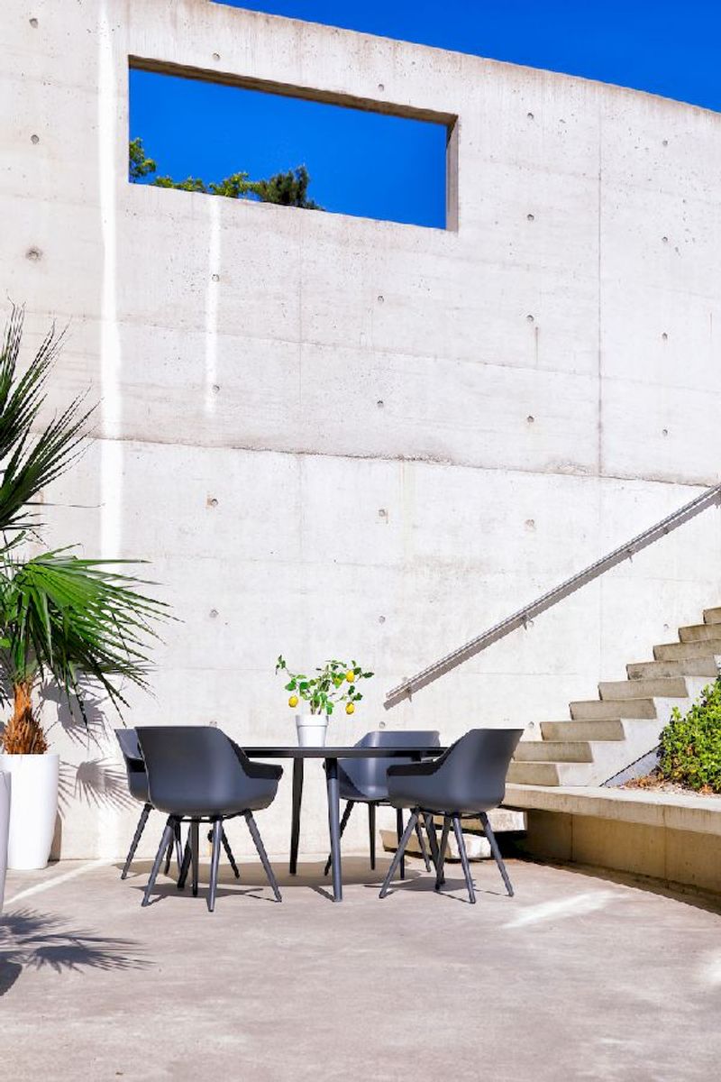 Hartman Sophie Studio tuinstoel - 2 stuks - antraciet frame - antraciet