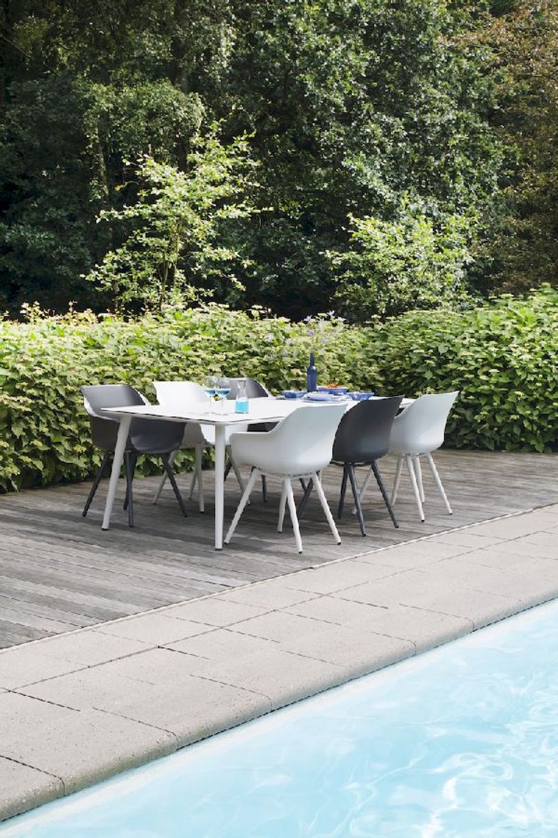 Hartman Sophie Studio tuinstoel - 2 stuks - antraciet frame - antraciet