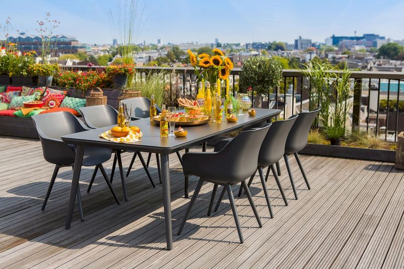 Hartman Sophie Studio tuinstoel - 2 stuks - antraciet frame - antraciet