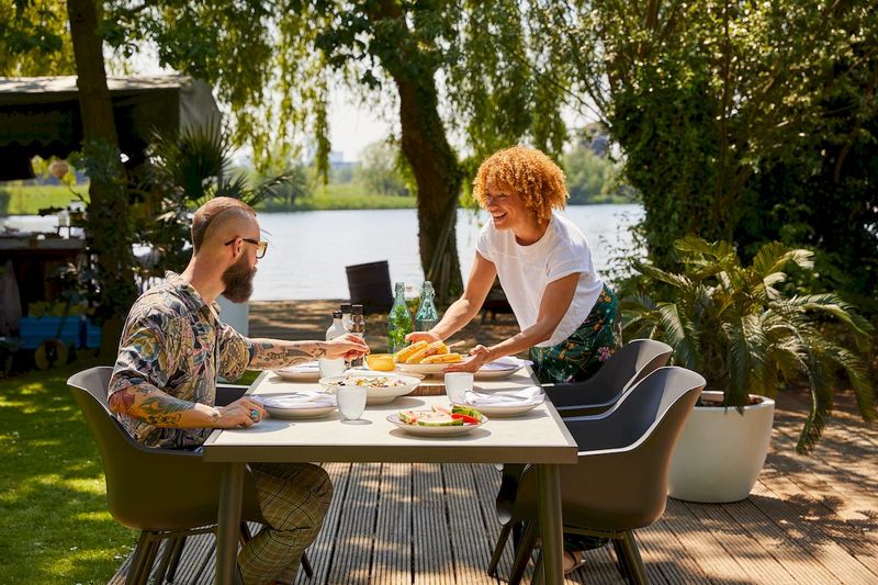 Hartman Sophie Studio tuinstoel - 2 stuks - antraciet frame - antraciet