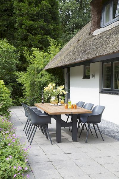 Hartman Sophie Studio tuinstoel - 2 stuks - antraciet frame - antraciet