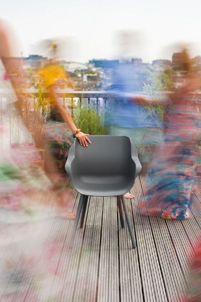 Hartman Sophie Studio tuinstoel - 2 stuks - antraciet frame - antraciet