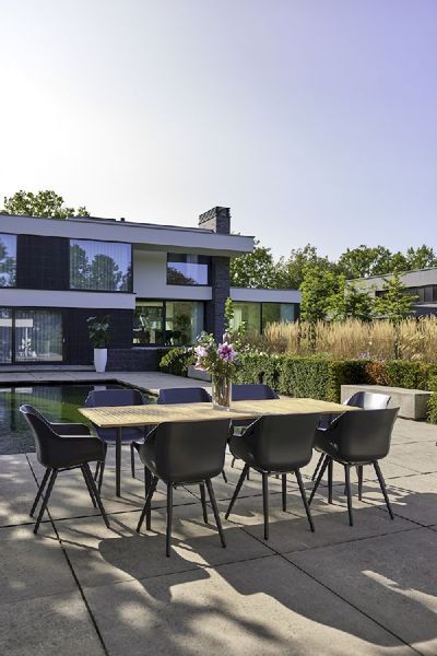 Hartman Sophie Studio tuinstoel - 2 stuks - antraciet frame - antraciet