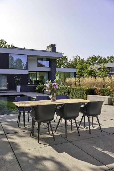 Hartman Sophie Studio tuinstoel - 2 stuks - antraciet frame - antraciet