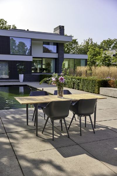 Hartman Sophie Studio tuinstoel - 2 stuks - antraciet frame - antraciet