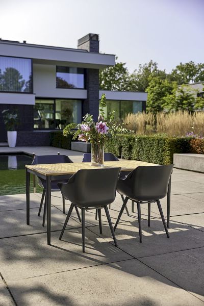 Hartman Sophie Studio tuinstoel - 2 stuks - antraciet frame - antraciet