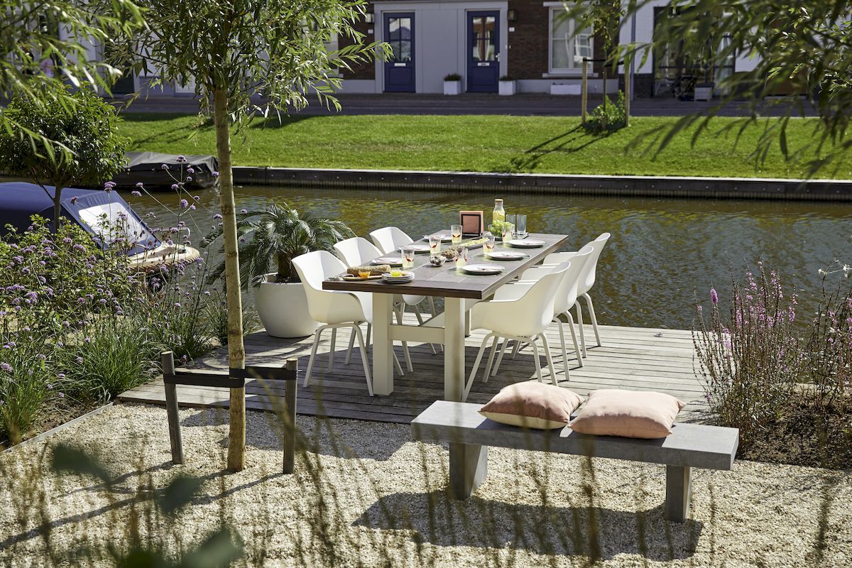 Hartman Sophie Element tuinstoel - 2 stuks - wit frame - wit