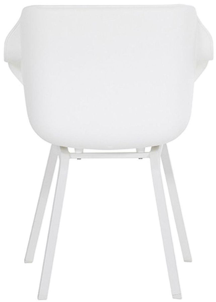 Hartman Sophie Element tuinstoel - 2 stuks - wit frame - wit - achterkant