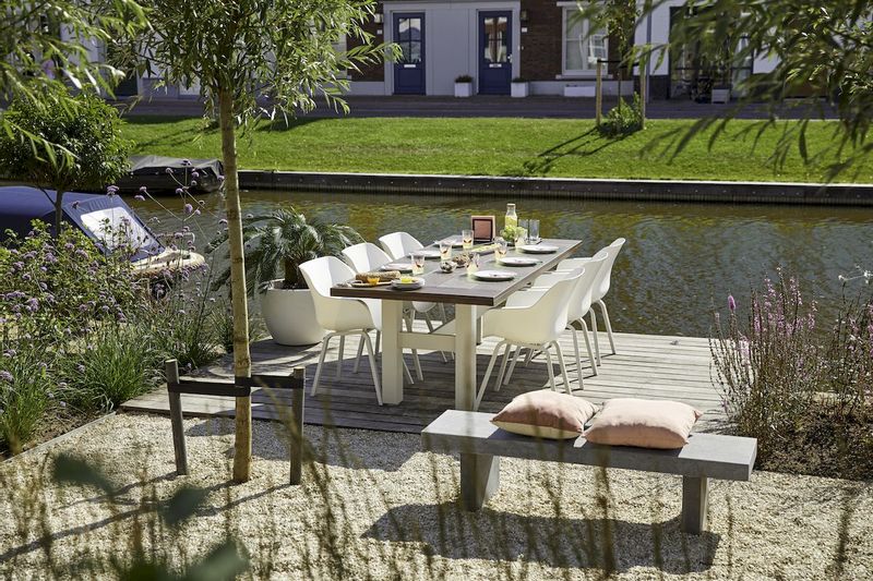 Hartman Sophie Element tuinstoel - 2 stuks - wit frame - wit