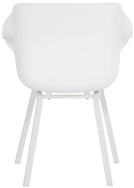 Hartman Sophie Element tuinstoel - 2 stuks - wit frame - wit - achterkant