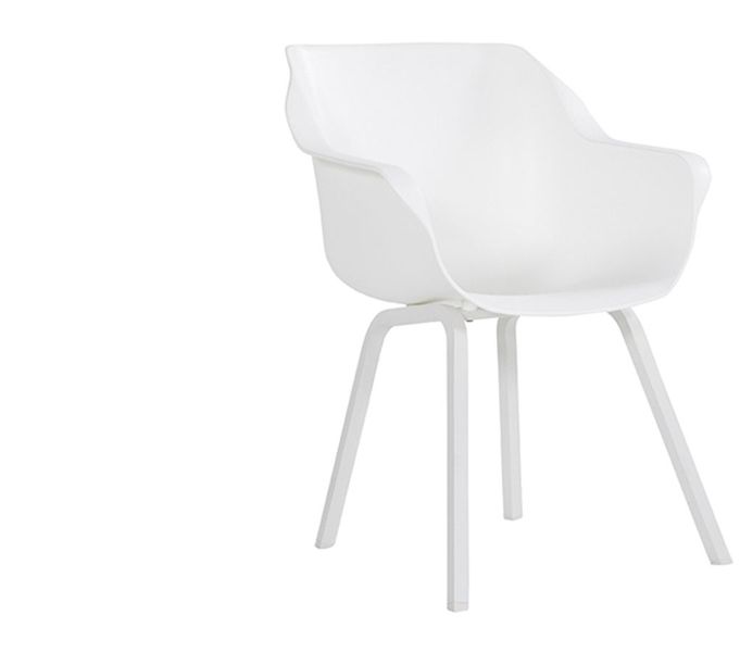 Hartman Sophie Element tuinstoel - 2 stuks - wit frame - wit