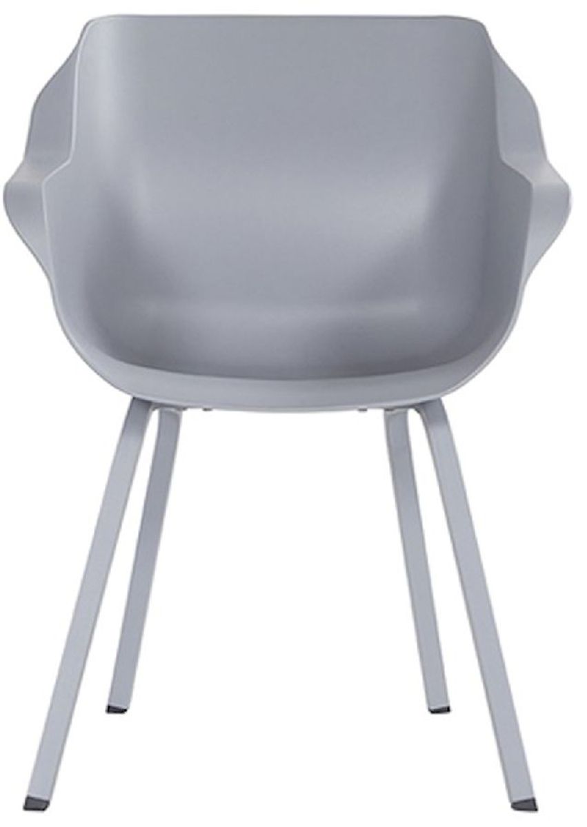 Hartman Sophie Element tuinstoel - 2 stuks - grijs frame - grijs - voorkant