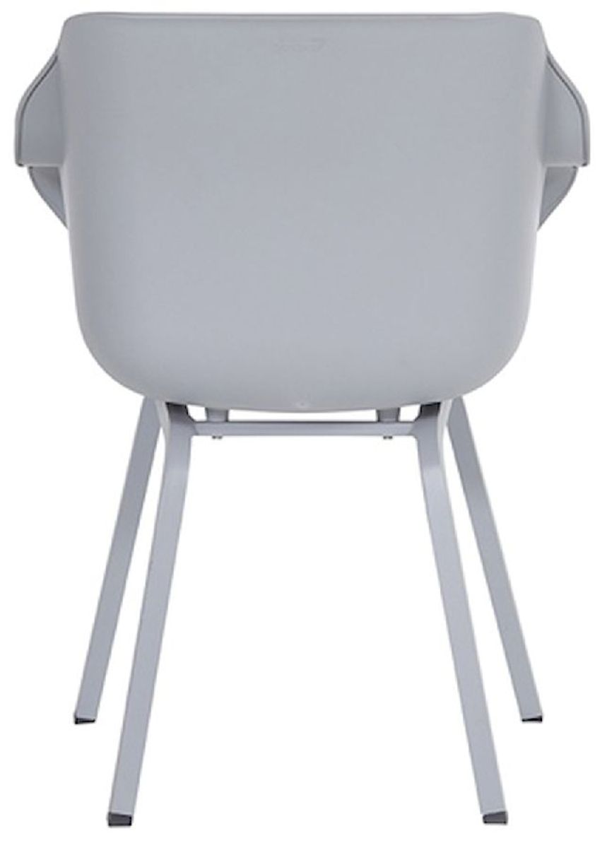 Hartman Sophie Element tuinstoel - 2 stuks - grijs frame - grijs - achterkant