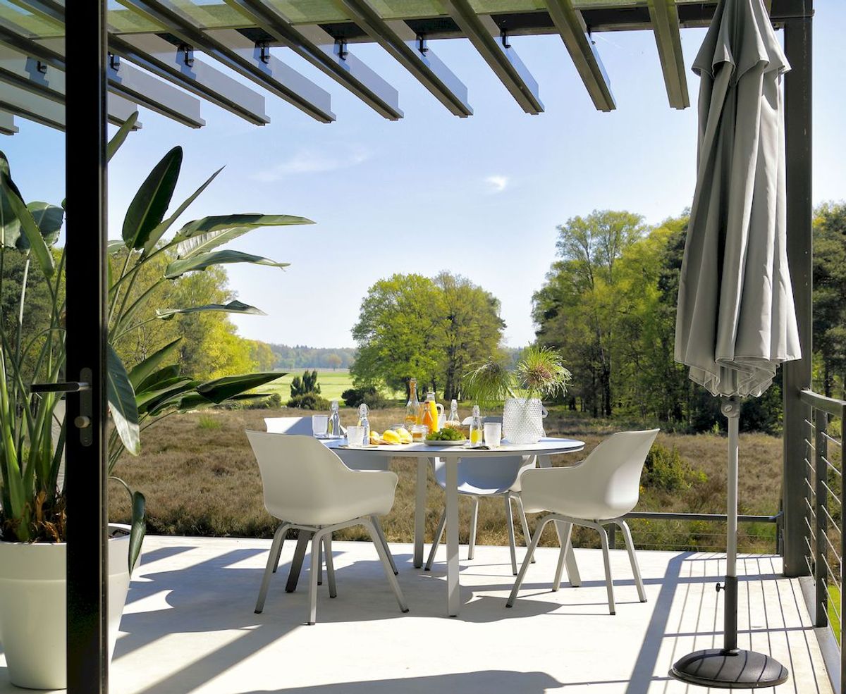 Hartman Sophie Element tuinstoel - 2 stuks - grijs frame - grijs