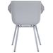 Hartman Sophie Element tuinstoel - 2 stuks - grijs frame - grijs - achterkant