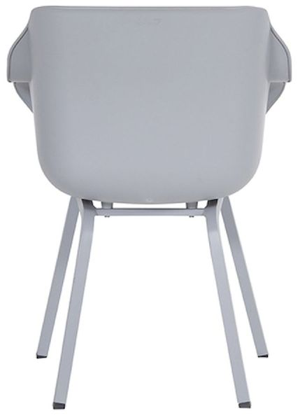 Hartman Sophie Element tuinstoel - 2 stuks - grijs frame - grijs - achterkant