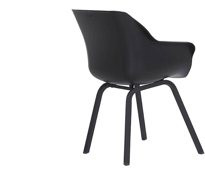 Hartman Sophie Element tuinstoel - 2 stuks - zwart frame - zwart