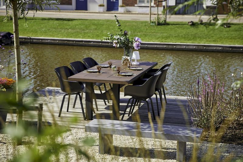 Hartman Sophie Element tuinstoel - 2 stuks - zwart frame - zwart