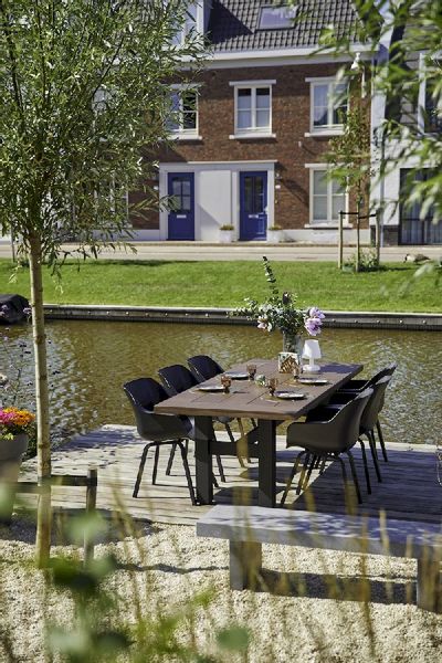 Hartman Sophie Element tuinstoel - 2 stuks - zwart frame - zwart