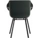 Hartman Sophie Element tuinstoel - 2 stuks - zwart frame - donkergroen - achterkant