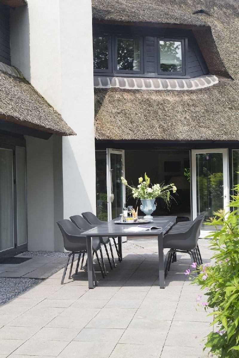 Hartman Sophie Element tuinstoel - 2 stuks - antraciet frame - antraciet