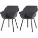 Hartman Sophie Element tuinstoel - 2 stuks - antraciet frame - antraciet