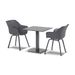 Hartman Sophie Element tuinstoel - 2 stuks - antraciet frame - antraciet - set van 2 met tuintafel