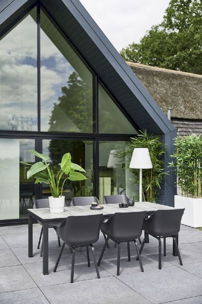 Hartman Sophie Element tuinstoel - 2 stuks - antraciet frame - antraciet