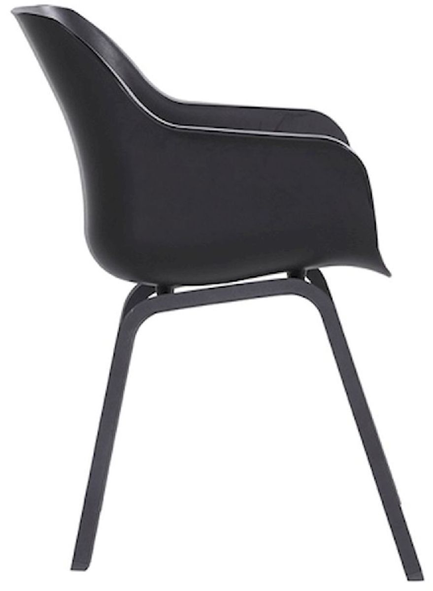 Hartman Green Valley Element tuinstoel - 2 stuks - zwart - zijkant