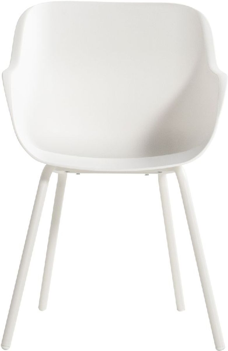 Hartman Sophie Rondo Elegance tuinstoel - 2 stuks - wit frame - wit - voorkant