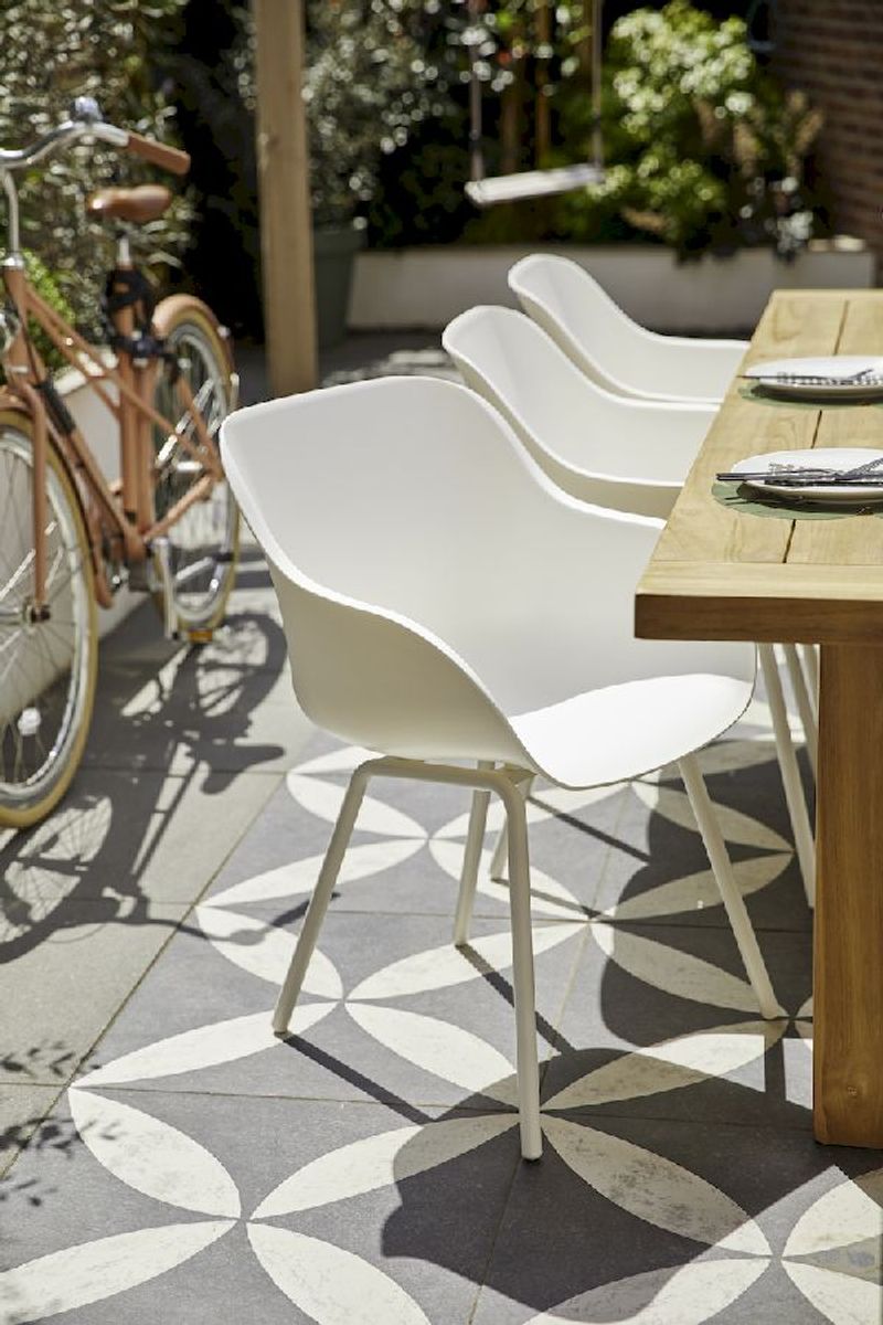 Hartman Sophie Rondo Elegance tuinstoel - 2 stuks - wit frame - wit