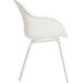 Hartman Sophie Rondo Elegance tuinstoel - 2 stuks - wit frame - wit - zijkant