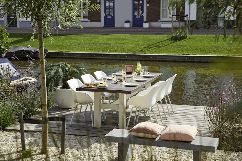 Hartman Sophie Rondo Elegance tuinstoel - 2 stuks - wit frame - wit