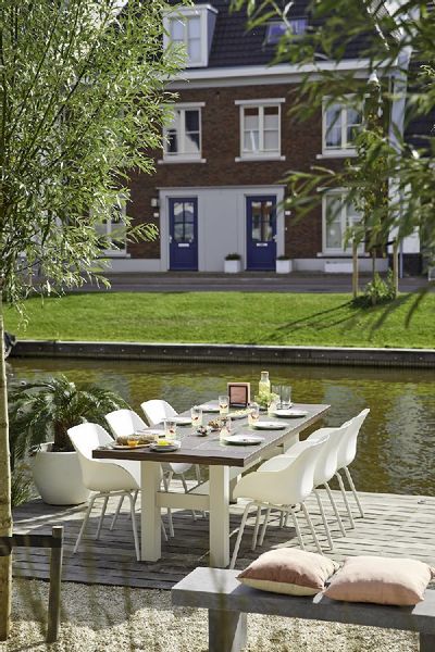 Hartman Sophie Rondo Elegance tuinstoel - 2 stuks - wit frame - wit