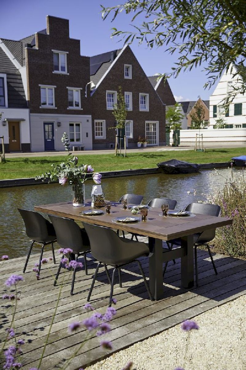 Hartman Sophie Rondo Elegance tuinstoel - 2 stuks - zwart frame - zwart