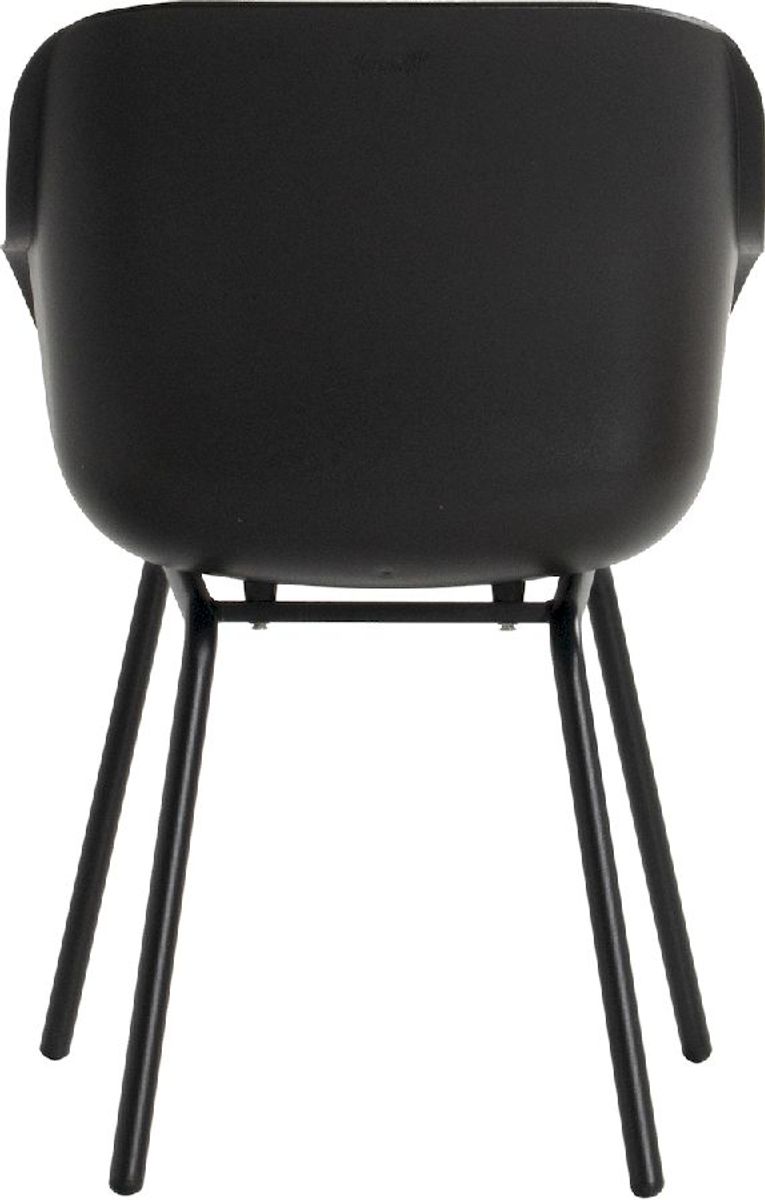 Hartman Sophie Rondo Elegance tuinstoel - 2 stuks - zwart frame - zwart - achterkant