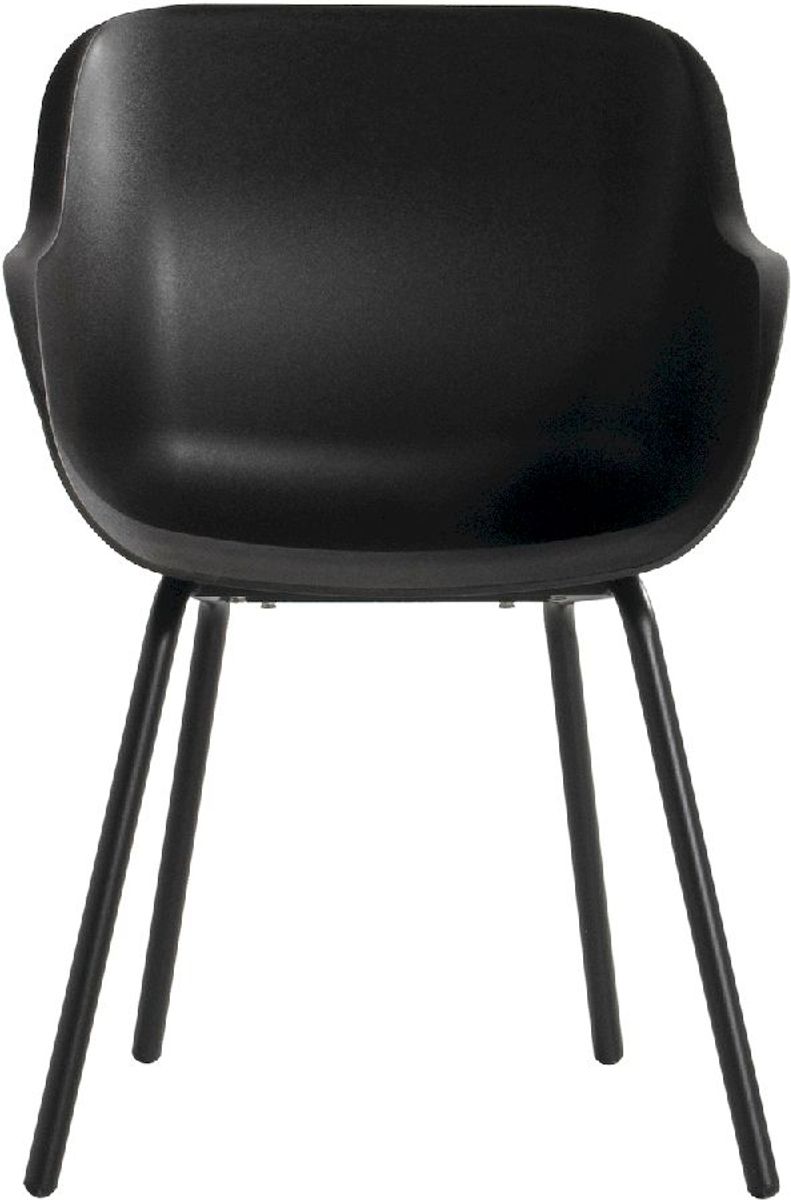 Hartman Sophie Rondo Elegance tuinstoel - 2 stuks - zwart frame - zwart - voorkant