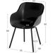 Hartman Sophie Rondo Elegance tuinstoel - 2 stuks - zwart frame - zwart - afmetingen