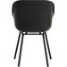 Hartman Sophie Rondo Elegance tuinstoel - 2 stuks - zwart frame - zwart - achterkant