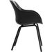 Hartman Sophie Rondo Elegance tuinstoel - 2 stuks - zwart frame - zwart - zijkant