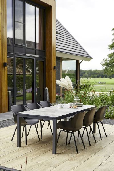 Hartman Sophie Rondo Elegance tuinstoel - 2 stuks - zwart frame - zwart