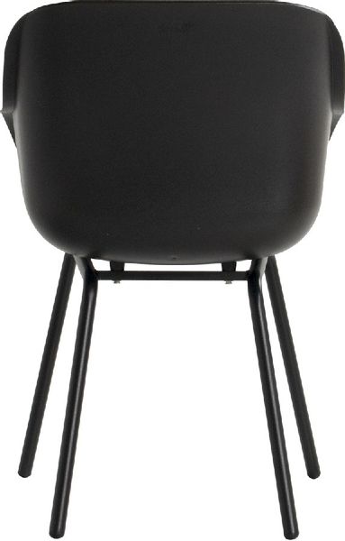 Hartman Sophie Rondo Elegance tuinstoel - 2 stuks - zwart frame - zwart - achterkant
