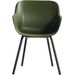 Hartman Sophie Rondo Elegance tuinstoel - 2 stuks - zwart frame - groen - voorkant