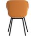 Hartman Sophie Rondo Elegance tuinstoel - 2 stuks - zwart frame - oranje - achterkant