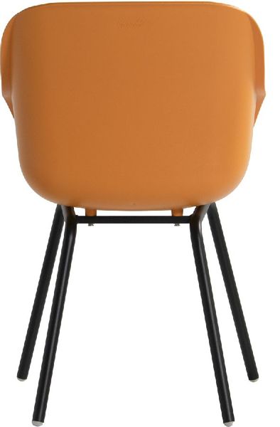 Hartman Sophie Rondo Elegance tuinstoel - 2 stuks - zwart frame - oranje - achterkant