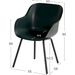 Hartman Sophie Rondo Elegance tuinstoel - 2 stuks - zwart frame - donkergroen - afmetingen