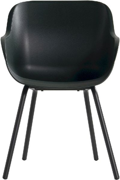 Hartman Sophie Rondo Elegance tuinstoel - 2 stuks - zwart frame - donkergroen - voorkant