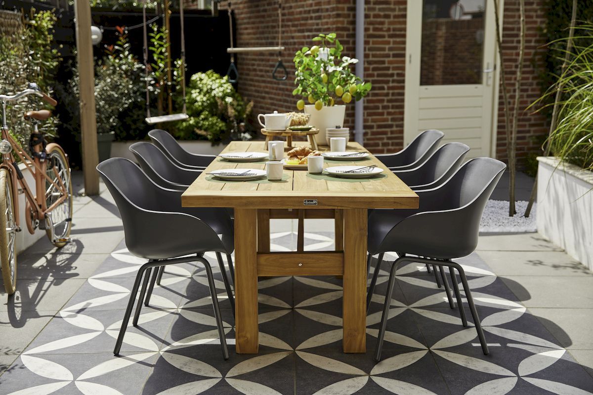 Hartman Sophie Rondo Elegance tuinstoel - 2 stuks - antraciet frame - antraciet