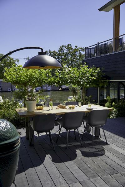 Hartman Sophie Rondo Elegance tuinstoel - 2 stuks - antraciet frame - antraciet