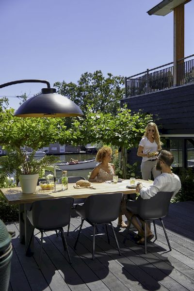 Hartman Sophie Rondo Elegance tuinstoel - 2 stuks - antraciet frame - antraciet